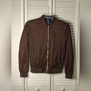 Zara Suede Bomber Jacket